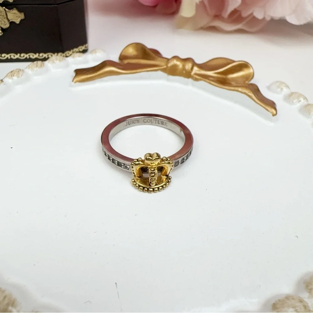 Vintage Juicy Couture Crown Wish Ring Size 7